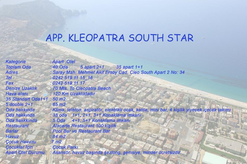 Kleopatra South Star Apart Alanya Exteriör bild